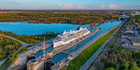 Viking Octantis in the Welland Canal Lock