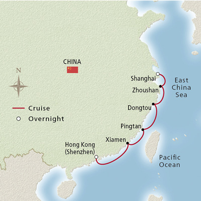 China Discovery map