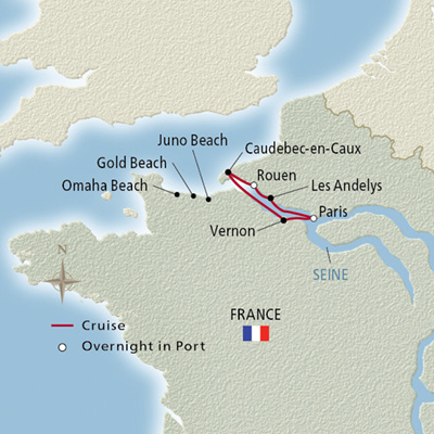 Christmas on the Seine map