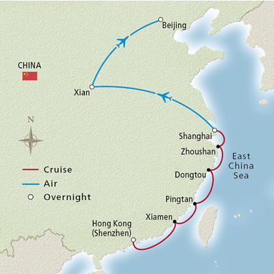 Classic China & the Coast map