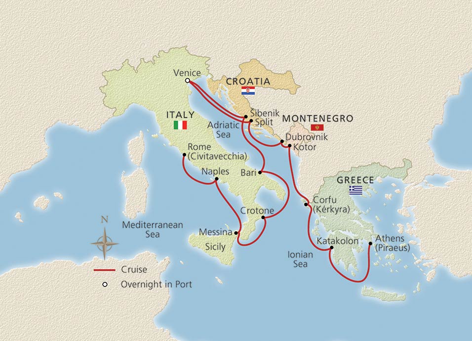 cruise italy croatia and greek islands