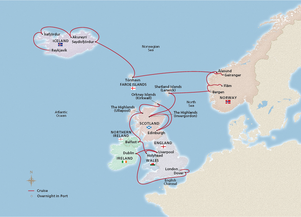 British Isles & Iceland Explorer: Reykjavík to London - Ocean Cruise ...