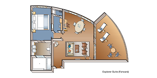Explorer Suite floor plan (forward)