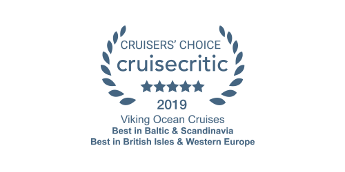 Cruise Critic Cruisers' Choice Award 2019 for Viking Ocean Cruises